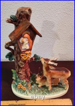 Vintage Hummel Goebel #183 FOREST SHRINE Mary & Baby Jesus Deer Tree /W Germany