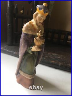 Vintage Hummel Nativity HX 82 TMK1 /TMK2 + Rustic Creche Vintage Hummel Nativity HX 82 TMK1 /TMK2 + Rustic Creche