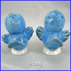 Vintage Lefton Bluebird Salt and Pepper Shakers Blue Bird 1950s Anthropomorphic