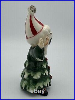 Vintage Lefton Ceramic Christmas Tree Boy Figure Japan