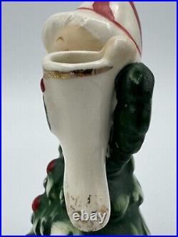 Vintage Lefton Ceramic Christmas Tree Boy Figure Japan