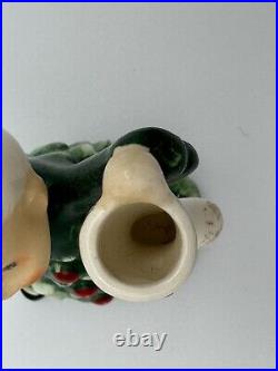 Vintage Lefton Ceramic Christmas Tree Boy Figure Japan