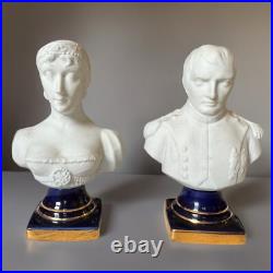 Vintage Limoges Castel France Bisque Porcelain Busts Napoleon & Josephine MCM Vintage Limoges Castel France Bisque Porcelain Busts Napoleon & Josephine MCM
