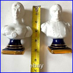 Vintage Limoges Castel France Bisque Porcelain Busts Napoleon & Josephine MCM Vintage Limoges Castel France Bisque Porcelain Busts Napoleon & Josephine MCM