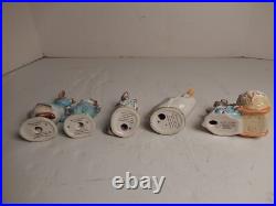 Vintage Lot of 5 Beswick England Beatrix Potter Figurines 1949 -1981 Miss Moppet
