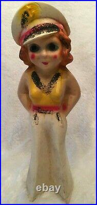 Vintage Mae West Sailor Chalkware Carnival Statue Amusement Park Fair Prize