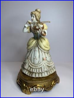 Vintage Mid Century Capodimonte Porcelain Musical Figure Sculptor SCHUBERT SERE
