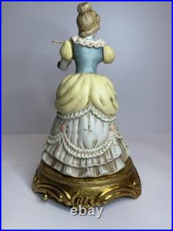 Vintage Mid Century Capodimonte Porcelain Musical Figure Sculptor SCHUBERT SERE