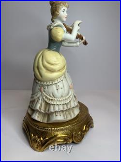 Vintage Mid Century Capodimonte Porcelain Musical Figure Sculptor SCHUBERT SERE