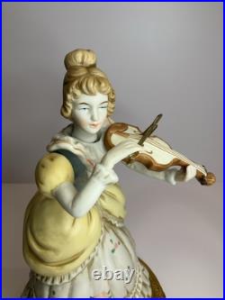 Vintage Mid Century Capodimonte Porcelain Musical Figure Sculptor SCHUBERT SERE