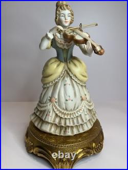 Vintage Mid Century Capodimonte Porcelain Musical Figure Sculptor SCHUBERT SERE