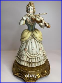 Vintage Mid Century Capodimonte Porcelain Musical Figure Sculptor SCHUBERT SERE