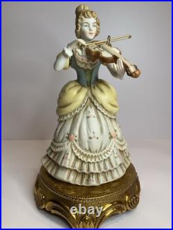 Vintage Mid Century Capodimonte Porcelain Musical Figure Sculptor SCHUBERT SERE