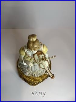 Vintage Mid Century Capodimonte Porcelain Musical Figure Sculptor SCHUBERT SERE