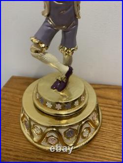 Vintage Rare E M. Co. 1982 Clown Musical Figurine 24k Gold Plated Hand Painted Vintage Rare E M. Co. 1982 Clown Musical Figurine 24k Gold Plated Hand Painted