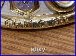 Vintage Rare E M. Co. 1982 Clown Musical Figurine 24k Gold Plated Hand Painted Vintage Rare E M. Co. 1982 Clown Musical Figurine 24k Gold Plated Hand Painted