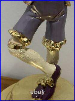 Vintage Rare E M. Co. 1982 Clown Musical Figurine 24k Gold Plated Hand Painted Vintage Rare E M. Co. 1982 Clown Musical Figurine 24k Gold Plated Hand Painted