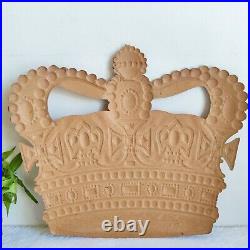 Vintage Rare Embossed Diamond Crown Cardboard Poster Home Decorative Collectible