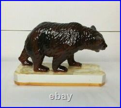 Vintage Rare Mottahedeh Bear Statue Figurine Made In Italy
