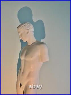 Vintage Retrospective Styles in Greek and Roman Statue in White