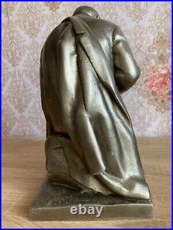 Vintage Statue figurine bust sculpture Lenin Soviet USSR author Zavalov