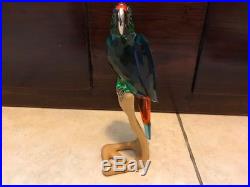 Vintage Swarovski Birds of Paradise Macaw Parrot Figurine Crystal