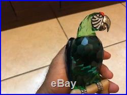 Vintage Swarovski Birds of Paradise Macaw Parrot Figurine Crystal