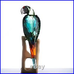 Vintage Swarovski Birds of Paradise Macaw Parrot Figurine Crystal Retired