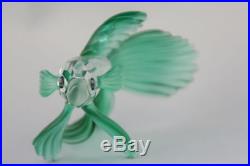 Vintage Swarovski Crystal Green Siamese Fighting Fish Figurine 261259