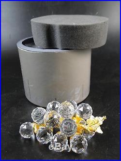 Vintage Swarovski Glass Crystal Figurine Statue Medium Grape Cluster Paperweight