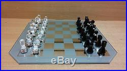 Vintage Swarovski Silver Crystal Chess Set Complete