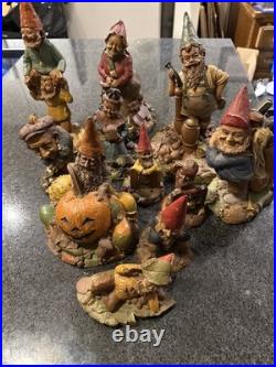 Vintage Tom Clark Gnomes, Lot Of 11 Figurines Rare Excellent