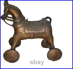 Vintage Unique Metal Horse Collectible Bronze Metal Horse Decorative Item