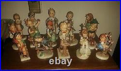 Vintage lot of 22 Hummel porcelain figurines. Goebel W. Germany
