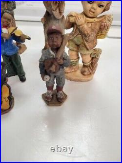 Vintage porcelain/ceramic and wooden collectibles