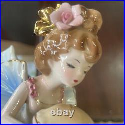 Vintage rare large josef originals girl with apple pie As Is