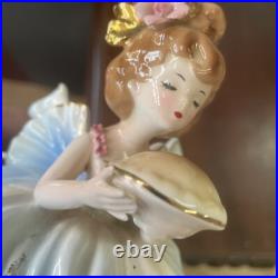 Vintage rare large josef originals girl with apple pie As Is
