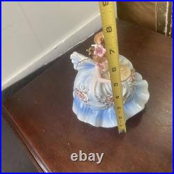 Vintage rare large josef originals girl with apple pie As Is