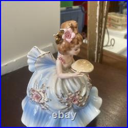 Vintage rare large josef originals girl with apple pie As Is
