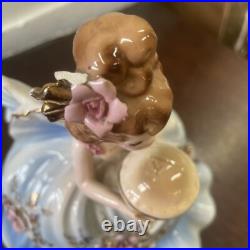 Vintage rare large josef originals girl with apple pie As Is