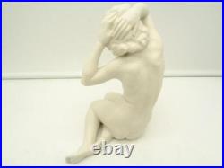 Vtg Art Deco Karl Tutter German Hutschenreuther Female Nude Figurine Sculpture