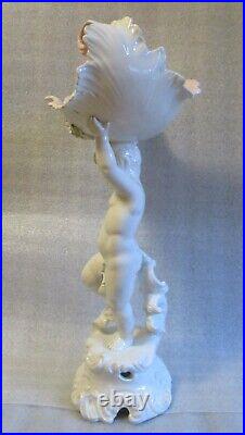 Vtg? Italian White Porcelain ITALIAN Sculpture Neoclassical Shell BON BON 15
