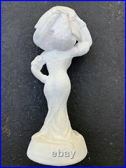 Vtg Mae West Statue Unpainted Greenware My Little Chickadee World Handicrafts
