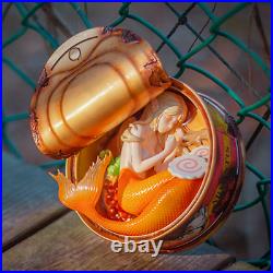 WEARTDOING Mermaid In The Can Limited Painted Art Model New Toy In Stock WEARTDOING Mermaid In The Can Limited Painted Art Model New Toy In Stock