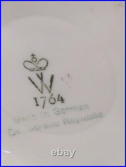 Wallendorf 1764 Porcelain Figurine 1590/3 Seated Lady Holding A Fan 10.25 Tall Wallendorf 1764 Porcelain Figurine 1590/3 Seated Lady Holding A Fan 10.25 Tall