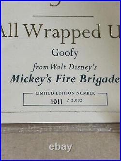 Walt Disney Classics-Fireman Goofy'All Wrapped Up'-New in Box, withCOA #1011/2002 Walt Disney Classics-Fireman Goofy'All Wrapped Up'-New in Box, withCOA #1011/2002