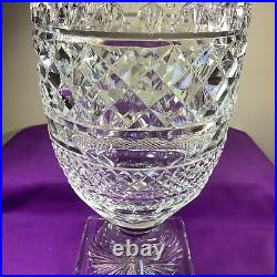 Waterford Crystal Master Cutter Large Footed Sawtooth Edge Vase / Urn 347
