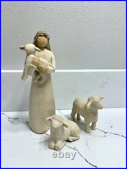 Willow Tree 6 Piece Nativity Set sculpted hand-painted figures. First Year