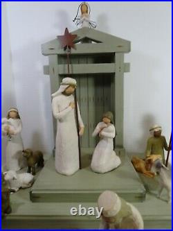 Willow Tree Nativity Creche Holy Family Wise Men Shepherds Camel Sheep 20+ Pcs