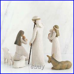 Willow Tree Nativity, sculpted hand-painted nativity figures, 6-piece set